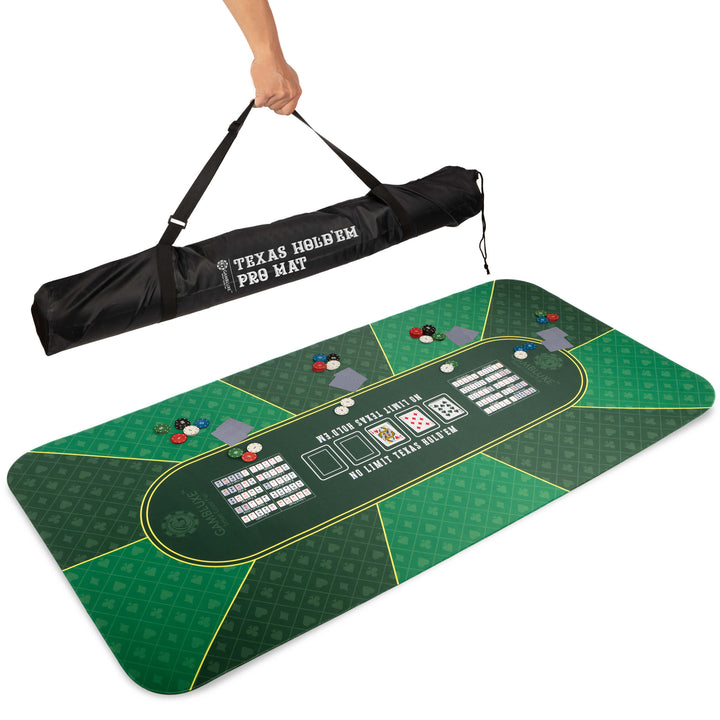 70" x 35" Green Professional Poker Mat