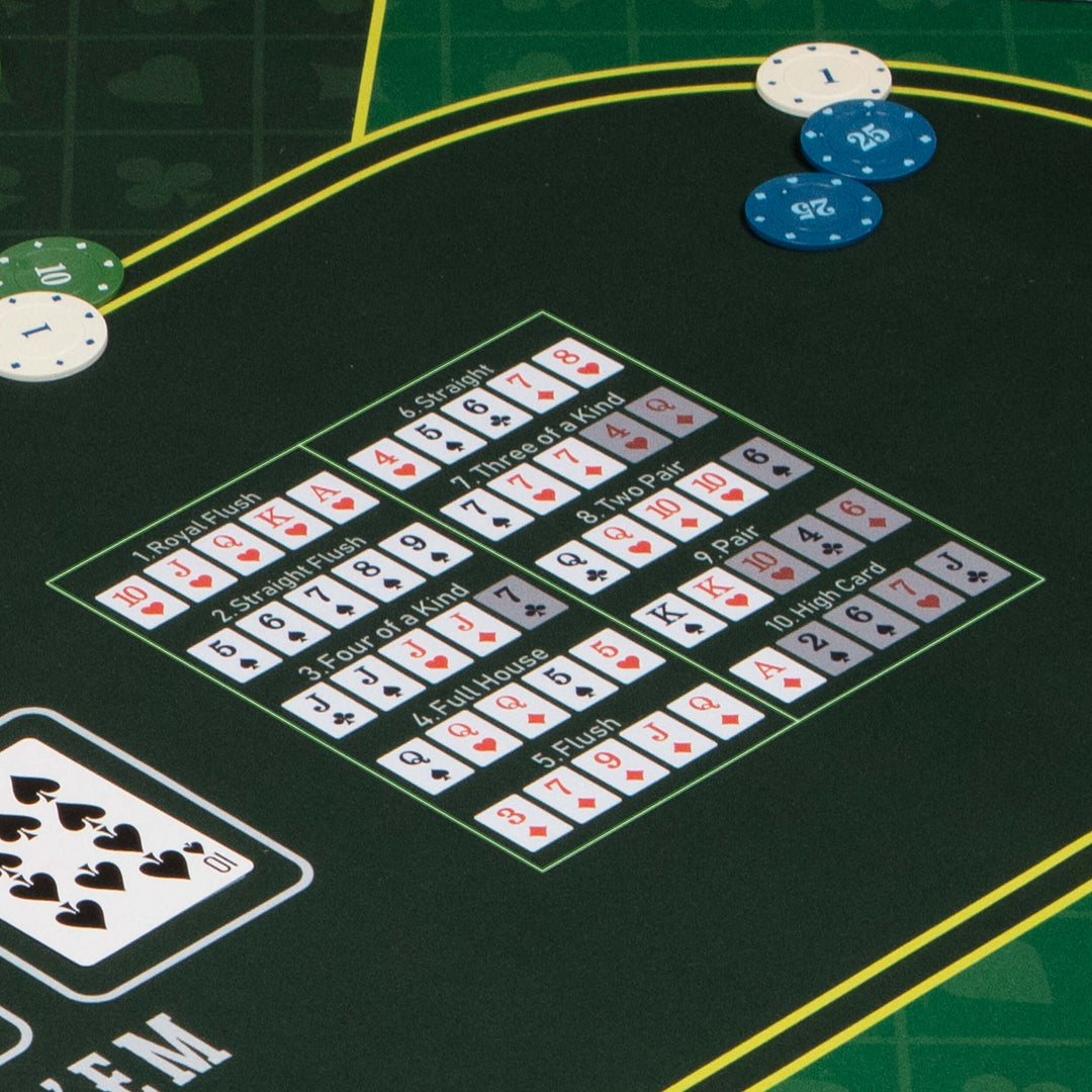 47" x 23" Green Professional Poker Mat